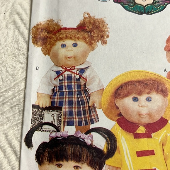 Butterick Pattern 6736 Cabbage Patch Kids Clothes 5 Outfits Uncut 2000 12” Doll - Picture 5 of 10